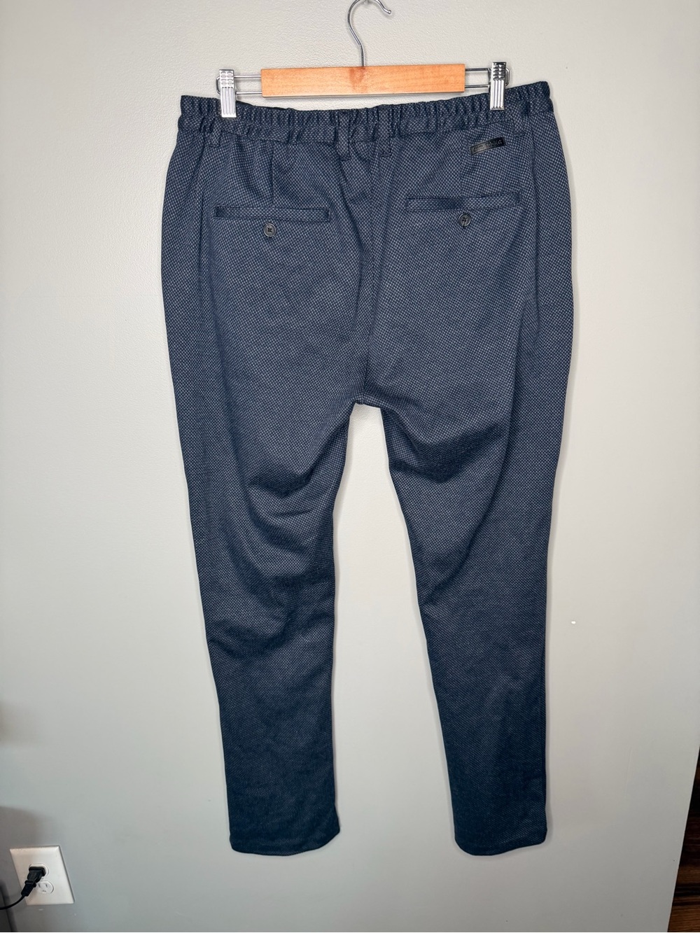 Civil Society Slim Fit Pin Dot Knit Pant - Navy - Picture 3 of 10